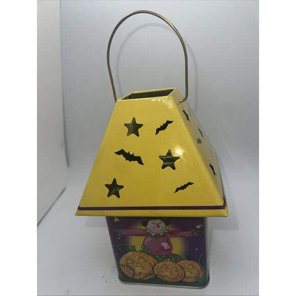 Tin Metal Halloween Lantern Scarecrow - Picture 5 of 5